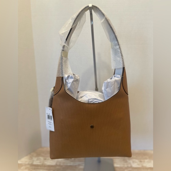 Coach Brooklyn Extra-Large Leather Shoulder Honey Brown Leather Hobo Bag 39 - Picture 1 of 14